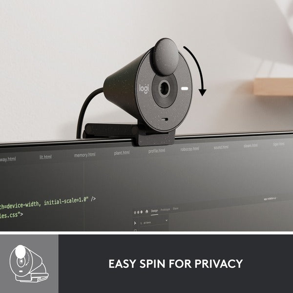Logitech Brio 300 (schwarz, Graphite)