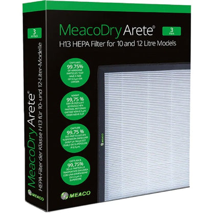 Meaco Dry Arete One HEPA-Filter 10L / 12L (3 Stück)