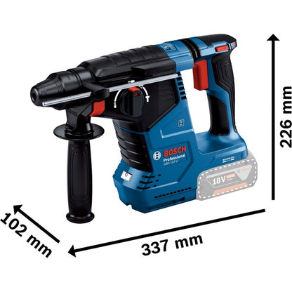 Bosch Powertools Akku-Bohrhammer GBH 18V-24 C Professional solo, 18Volt (blau/schwarz, ohne Akku und Ladegerät, mit Bluetooth)