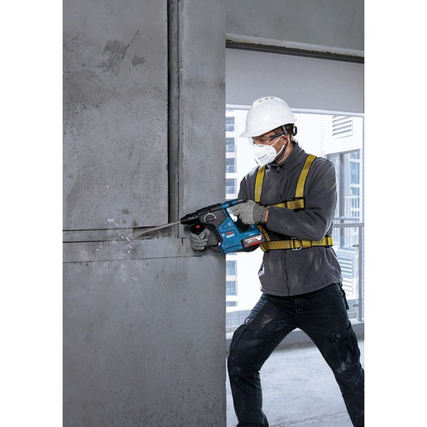 Bosch Powertools Akku-Bohrhammer GBH 18V-24 C Professional solo, 18Volt (blau/schwarz, ohne Akku und Ladegerät, mit Bluetooth)