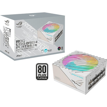 Asus ROG Loki SFX-L 850W Platinum - Λευκό, 4x PCIe, Διαχείριση Καλώδιο