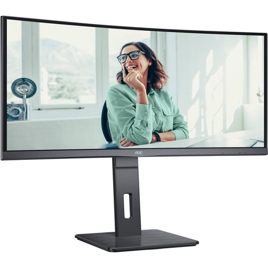 CU34P3CV 34" Curved Monitor - WQHD, Adaptive-Sync, USB Hub