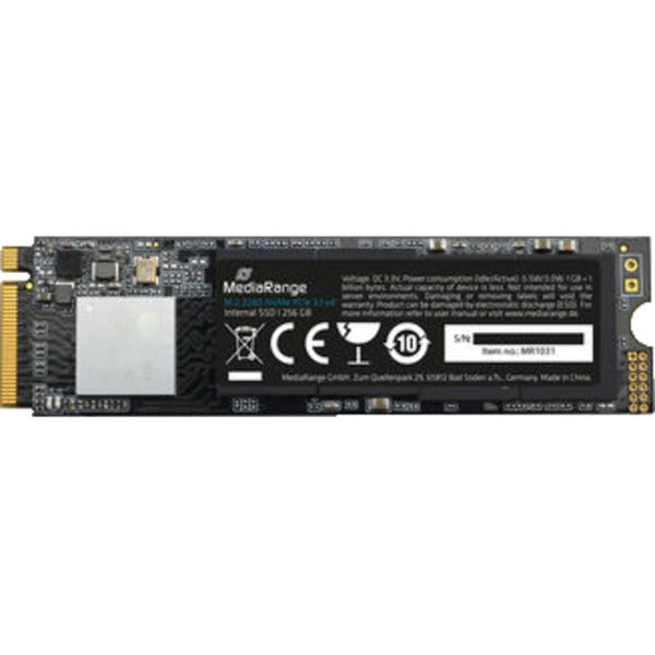 MediaRange MR1031 256GB (schwarz, PCie 3.1 x4 (20Gb/s), NVMe, M.2 2280, intern)