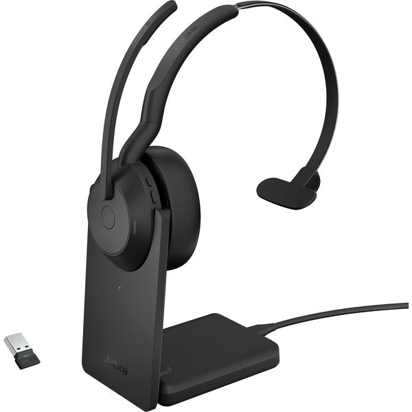 Jabra Evolve2 55, mit Ladestation (schwarz, Mono, UC, USB-A, Link380a)
