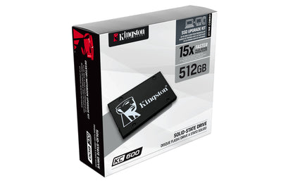 KC600 512 GB (schwarz, SATA 6 Gb/s, 2,5")