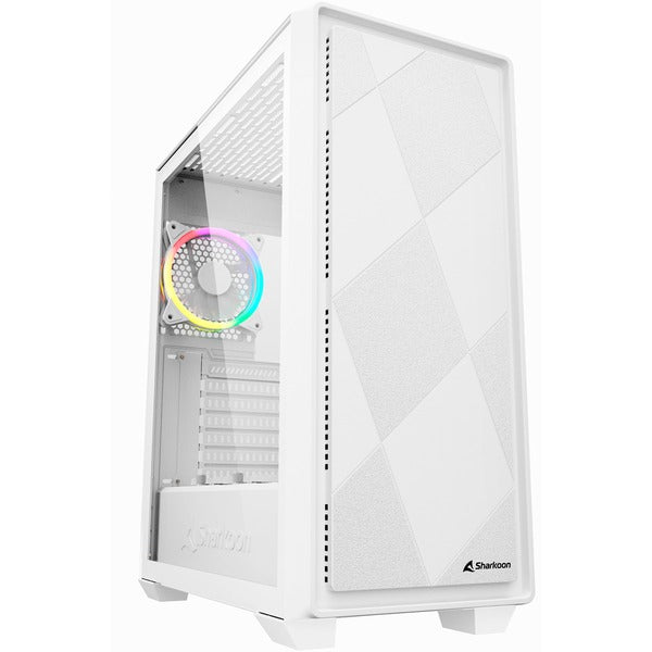 VS8 RGB Gaming Case (Λευκό, Θερμογυαλί)