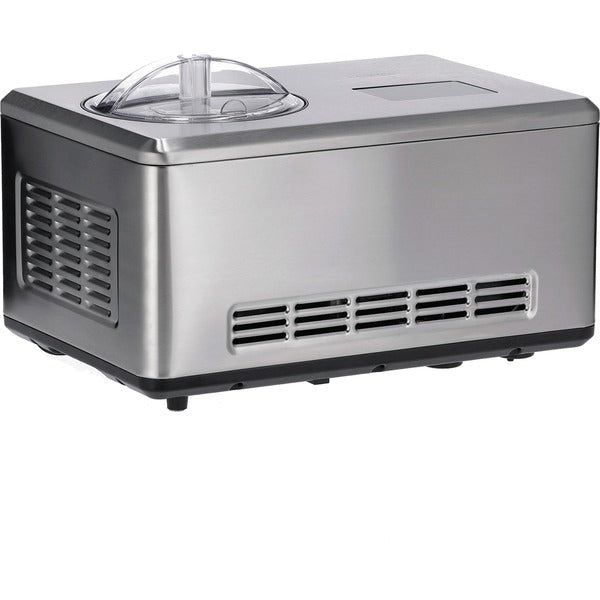 Severin 2-in-1 Ice Cream Maker EZ 7405 with Yogurt Function, Brushed Stainless Steel, 2,000 ml Capacity, 180 Watt Compressor