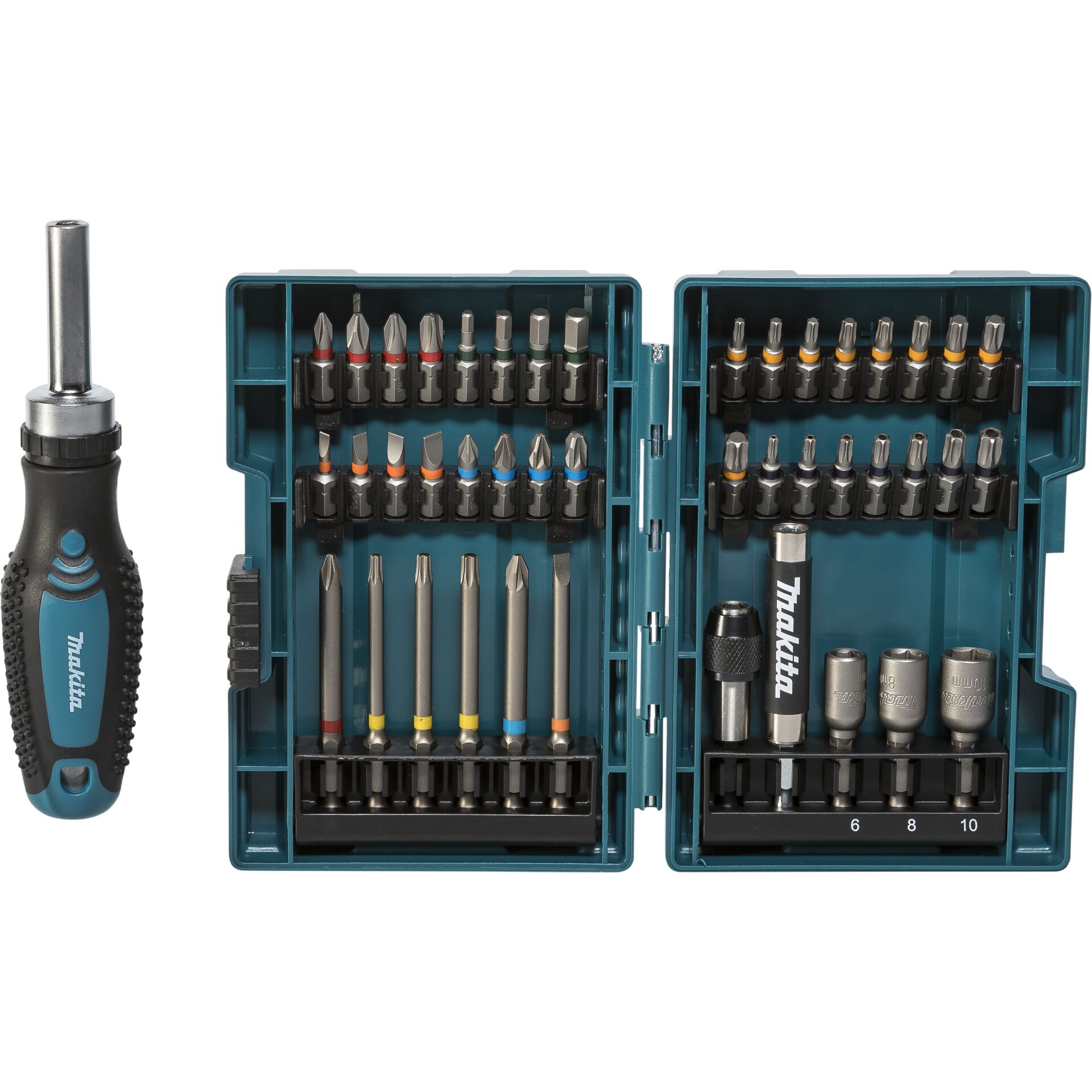 Makita E-25096 Σετ Bits με Ρατσένγκριφ 44 τμχ