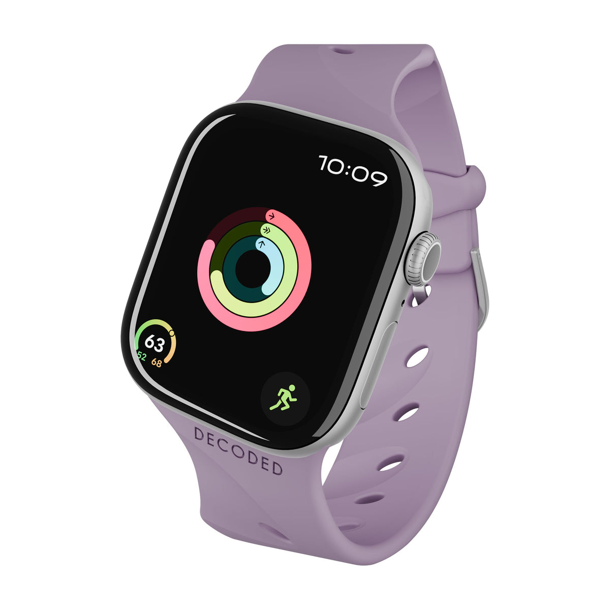 Decoded Silicone Ares Splice Strap for 40mm and 42mm Apple Watch - Purple Haze