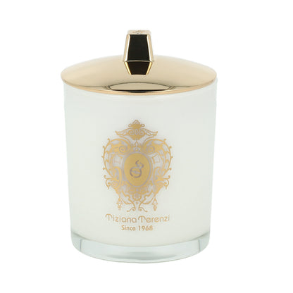 Tiziana Terenzi Gold Rose Oudh Scented Candle in White Glass 170 g UNISEX
