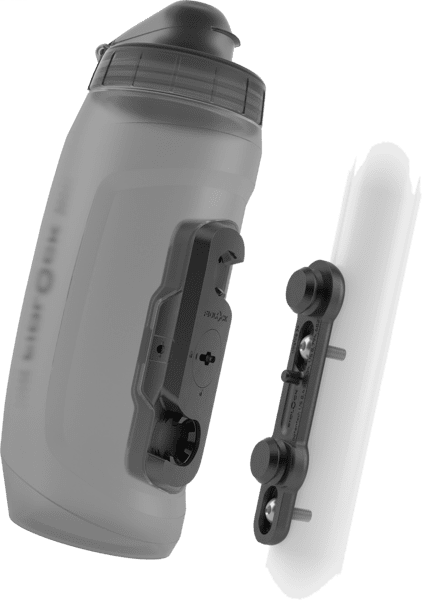 Φιάλη Fidlock Twist 590 + Βάση Ποδηλάτου Διαφανής Μαύρη