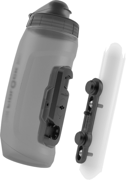 Φιάλη Fidlock Twist 590 + Βάση Ποδηλάτου Διαφανής Μαύρη