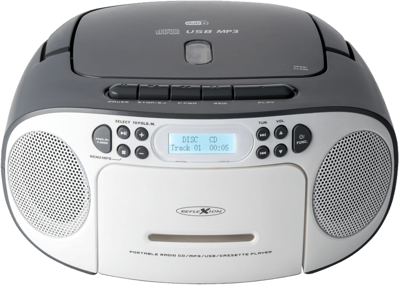 Reflexion RCR2260DAB Boombox Λευκό/Γκρι