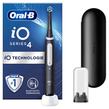 Oral-B iO Series 4 - Μαύρη Οδοντόβουρτσα με Θήκη Ταξιδίου