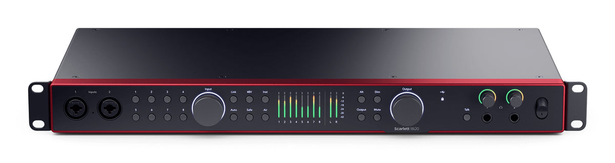 Focusrite Scarlett 18i20 4ης Γενιάς - Ηχογραφικό Διεπαφή Ήχου