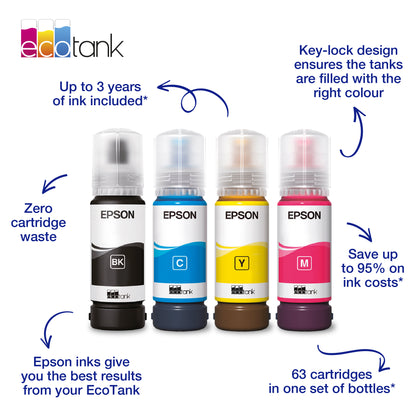 Epson 104 Ink Cartridges 4-Pack (Black + Color) T00P6