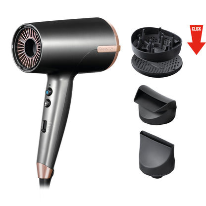 Πιστολάκι Μαλλιών Remington D6077 2000 W, Χάλκινο και Γκρι