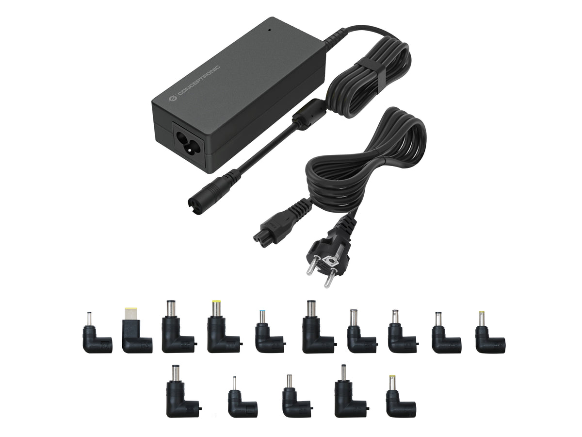 CONCEPTRONIC Univ. Notebook Netzteil inkl.15 Aufsätze    90W