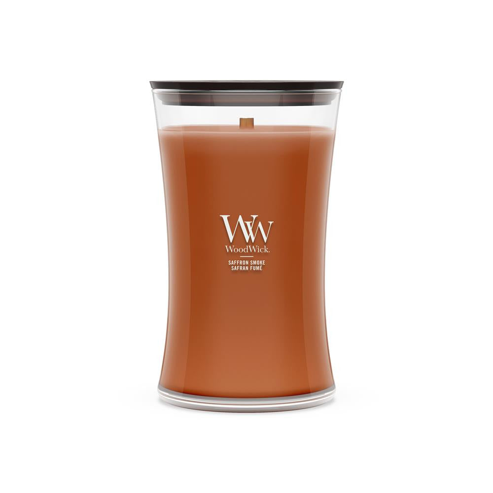 WoodWick Saffron Smoke Wax Candle Cylinder Brown — 1 pc