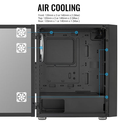 Housing Aerocool PGS Graphite-G-BK-v2 FRGB