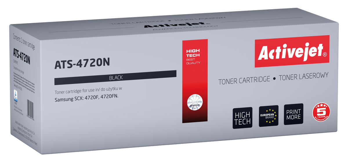 Activejet ATS-4720N Toner (replacement for Samsung SCX-4720D5; Supreme; 5,000 pages; black)