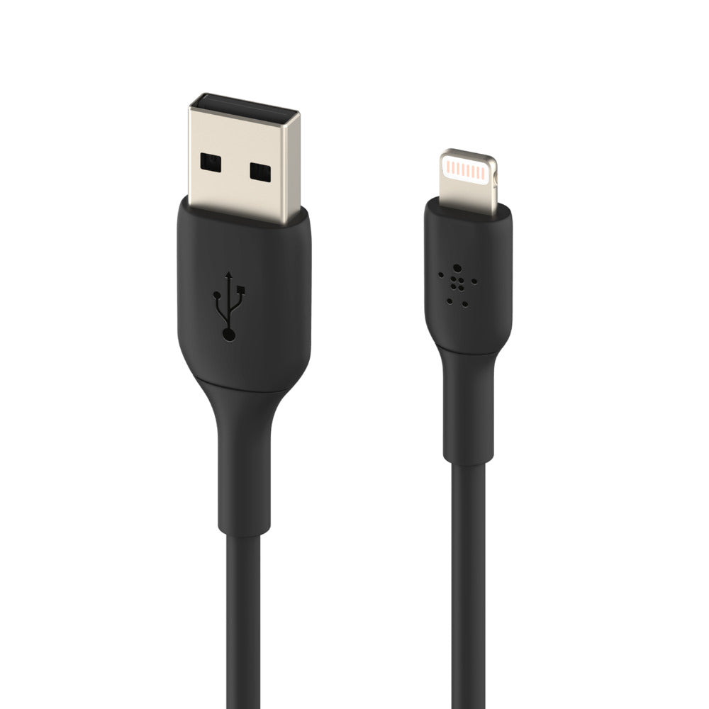 Belkin Lightning Cable 2m, PVC, black, mfi cert.