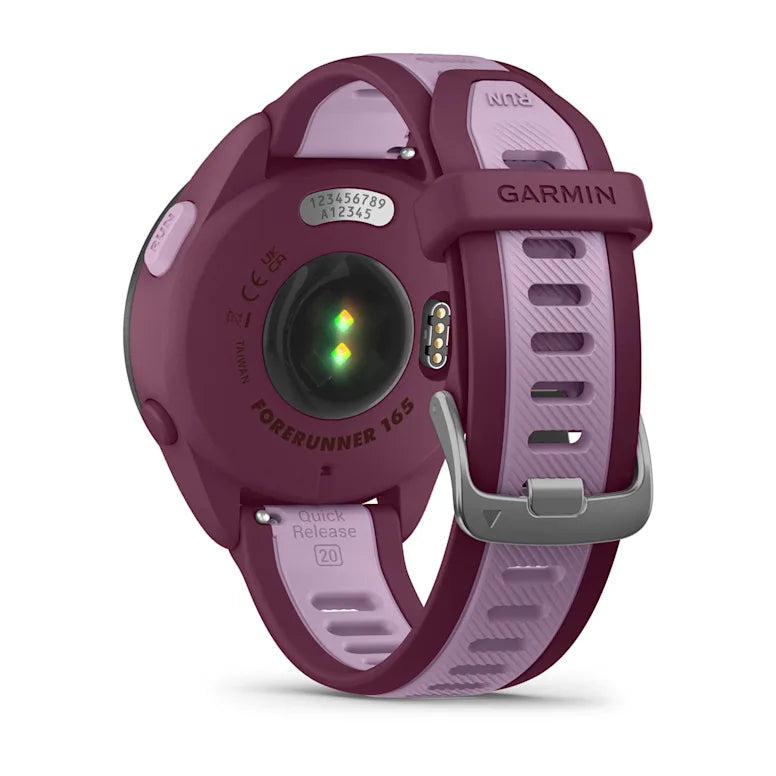 Garmin Forerunner 165 Music 1.2" (3.05 cm) AMOLED 43 mm Digital Touchscreen 390 x 390 pixels Purple GPS (Satellite)