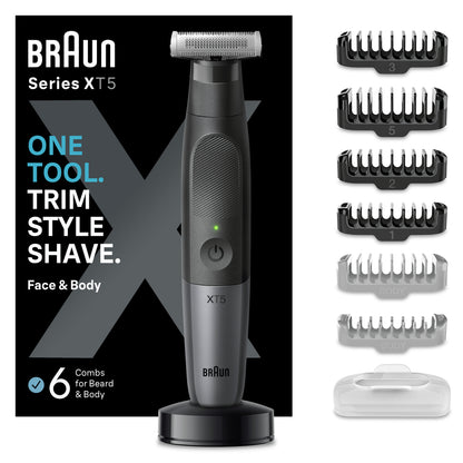 Braun Series XT5 XT5300 Barttrimmer & Körperrasierer (schwarz/silber)