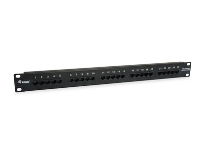 Equip 19" Patchpanel 25xRJ45 Cat3  UTP 1U       ISDN RAL9005