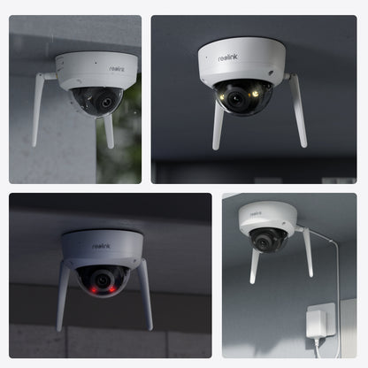 Reolink W437 - 4K Wi‑Fi 6 Security Camera, IK10 Vandal-Proof, 5X Optical Zoom, 2.4/5 GHz Wi‑Fi, Color Night Vision