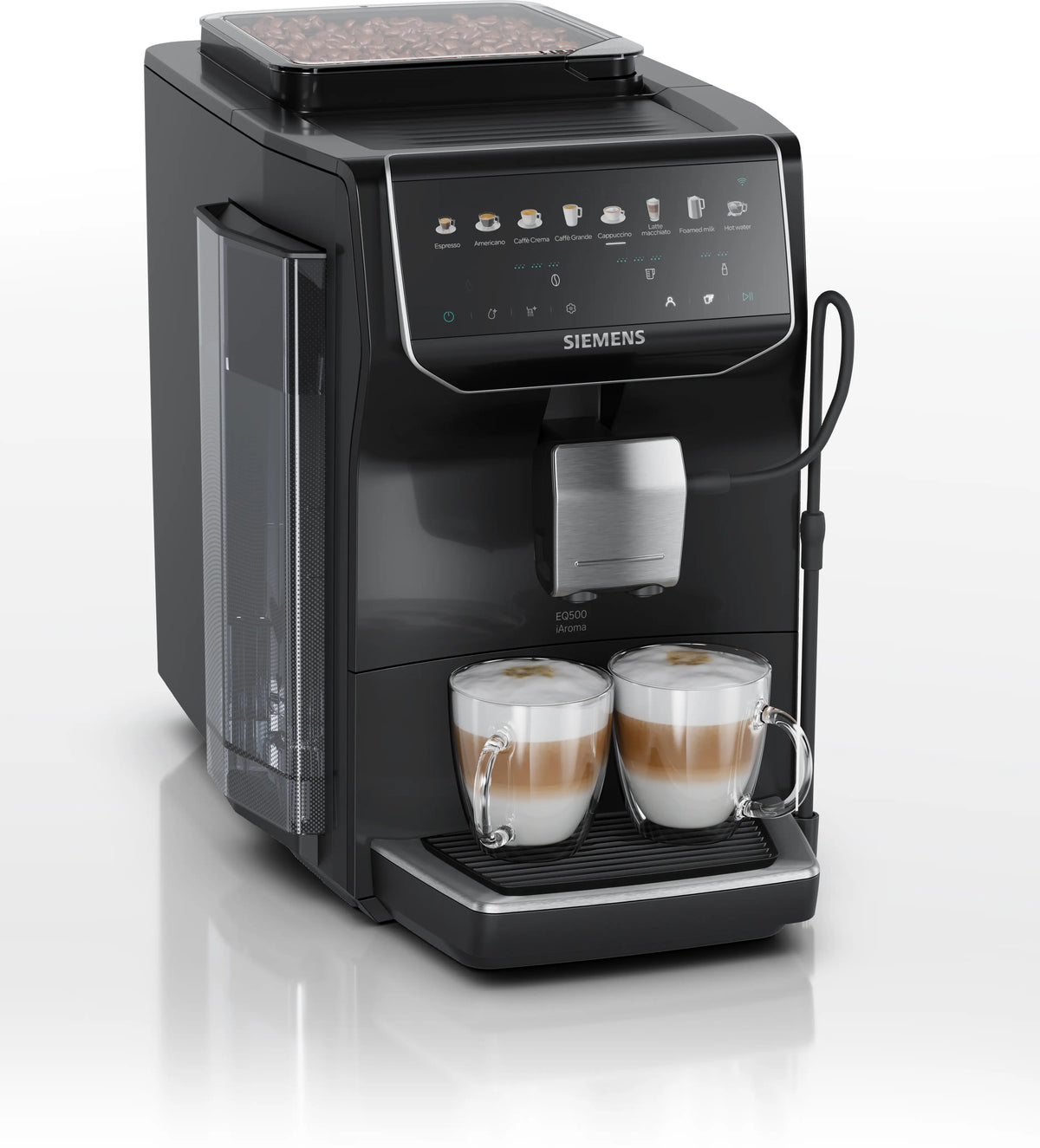 Siemens EQ500 iAroma TP553E07 15 bar espresso machine | Piano black