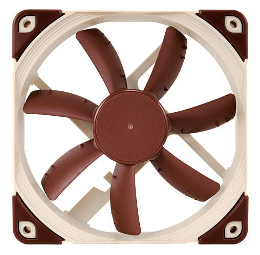 Noctua NF-S12A FLX 12 cm Computer Case Fan, Beige and Brown