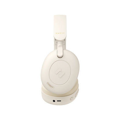 Havit H655BT - Ασύρματα ακουστικά Bluetooth, μπεζ