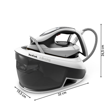 Tefal Express Power SV8130 2800 W 1.8 L Durilium AirGlide Autoclean Soleplate Iron in Black and White