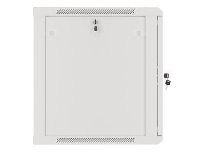 Lanberg wall-mounted installation rack cabinet 19'' 12U 600x600mm gray (glass door)