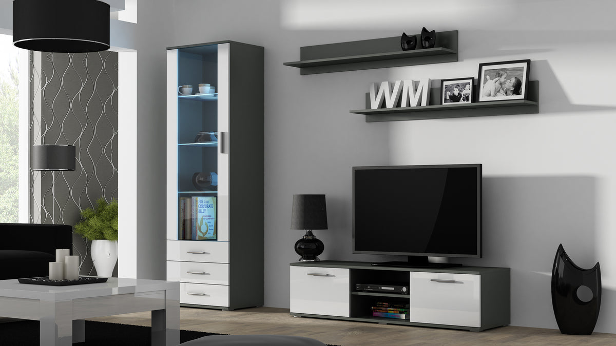 Cama set of two shelves 125cm SOHO grey matte
