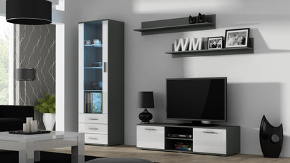 Cama set of two shelves 125cm SOHO grey matte