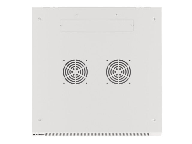 Lanberg wall-mounted installation rack cabinet 19'' 12U 600x600mm gray (glass door)