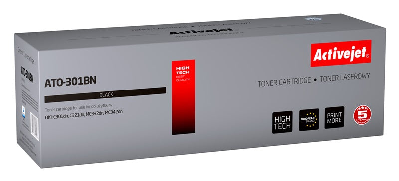 Activejet ATO-301BN toner for OKI printer; OKI 44973536 replacement; Supreme; 2200 pages; black