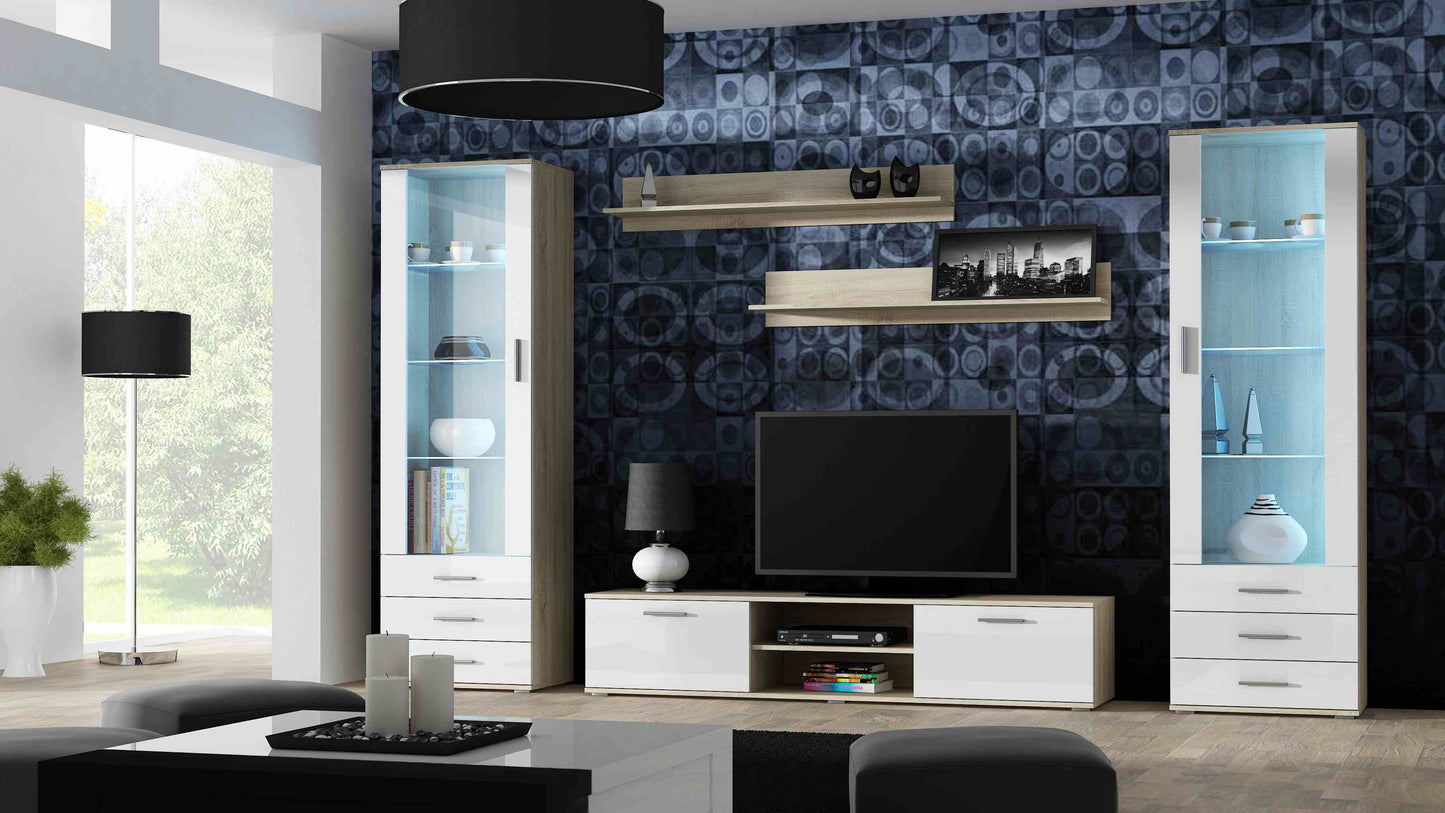 Cama set of two shelves 125cm SOHO sonoma oak matte