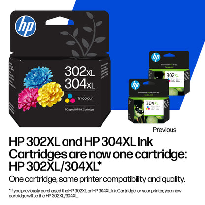 HP 302XL/304XL Tri-color Ink Cartridge