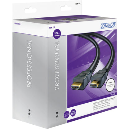 Schwaiger HDMI Speed Cable 15m with Ethernet Black