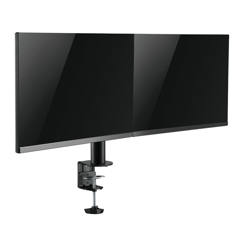 LogiLink TIS 17"–32" Dual TFT 3-Joint Monitor Arm, Black, Max 12 kg, Hole Mount