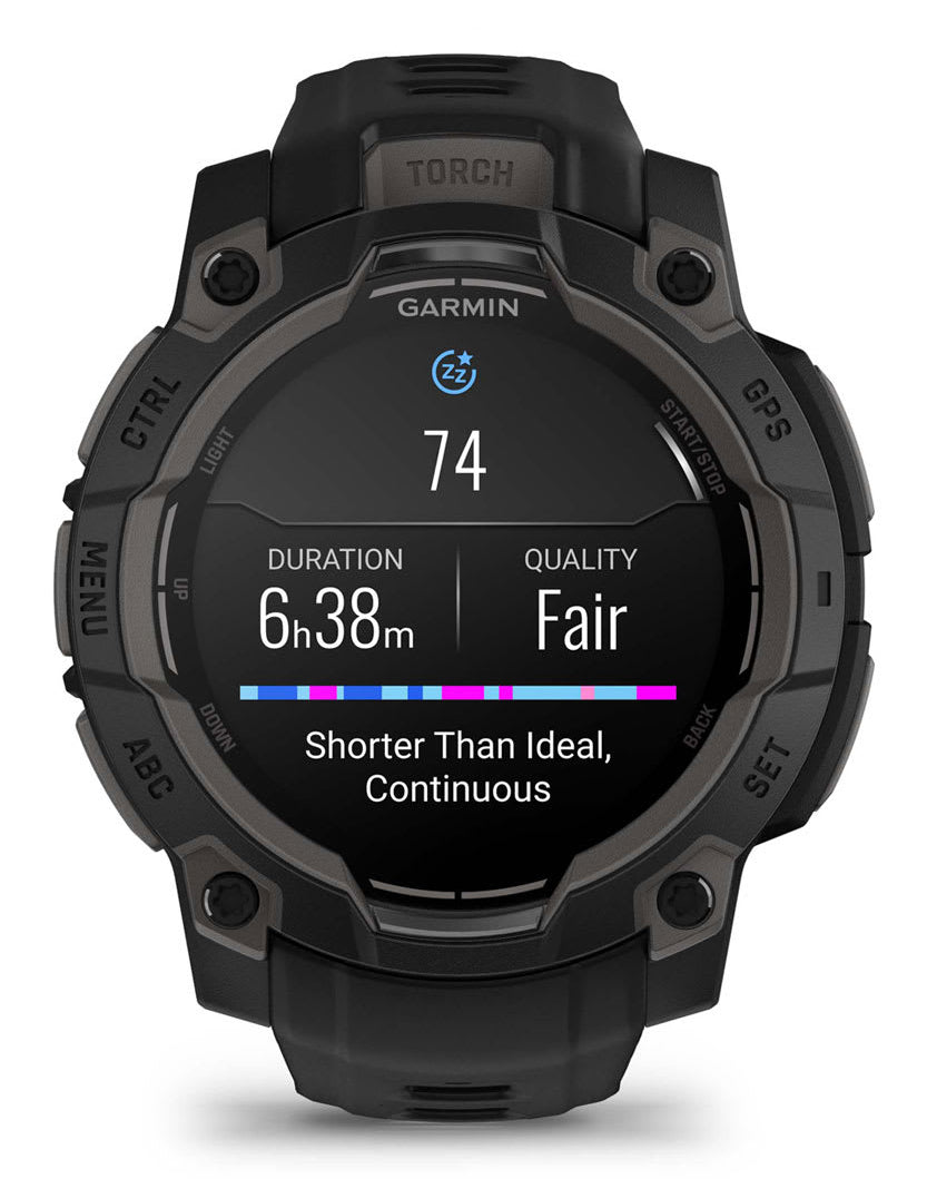 Garmin Instinct 3 AMOLED 1.2" (45 mm) Digital Touchscreen - Black, 390 x 390 px, GPS