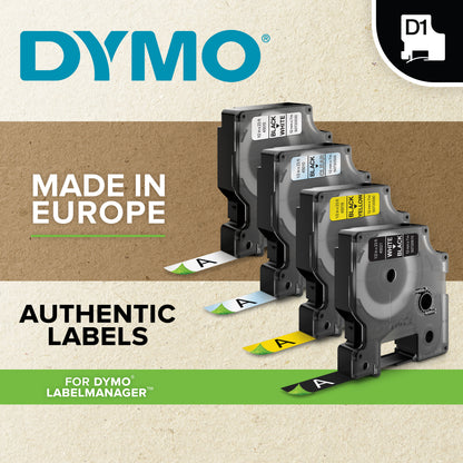 DYMO D1 Label Tape 53713 24mm x 7.0m Black on White