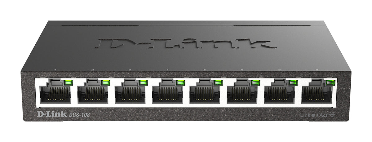 D-Link DGS-108/E 8-Port Unmanaged Gigabit Switch