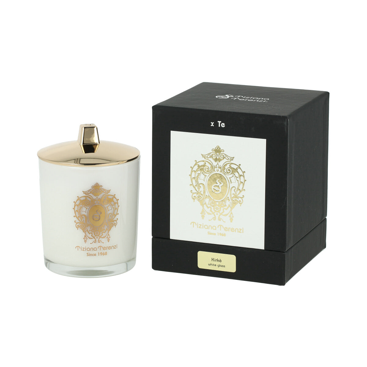 Tiziana Terenzi Kirkè Scented Candle in White Glass 170 g + Lid (unisex)