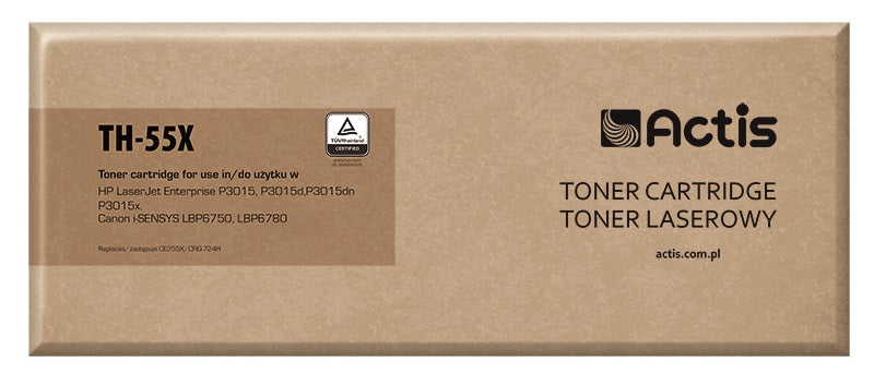 Actis TH-55X toner (replacement for HP 55X CE255X, Canon CRG-724H; Standard; 12500 pages; black)