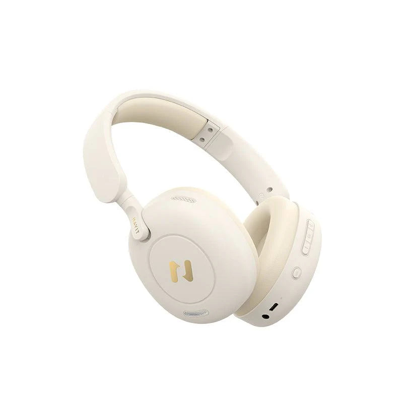Ασύρματα Bluetooth Ακουστικά HAVIT H655BT PRO σε Μπεζ Χρώμα