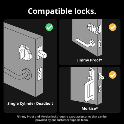 SwitchBot Smart Lock Pro electronic door lock — Black